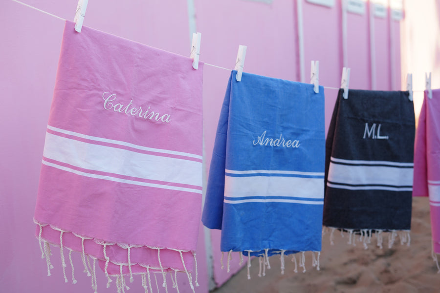 Customizable pink sea towel