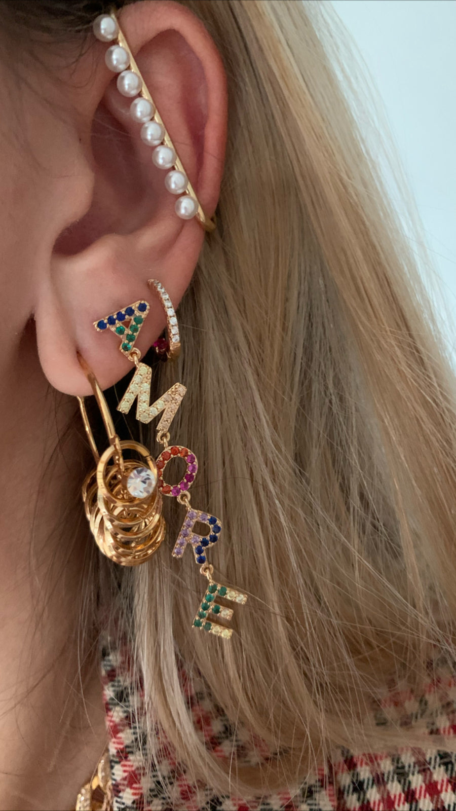 Earrings Love multicolor
