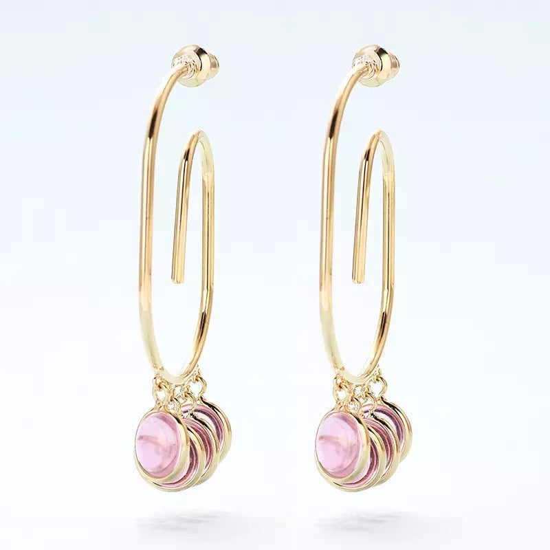 Pink Fannie Earrings